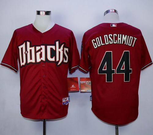 Diamondbacks #44 Paul Goldschmidt Red Cool Base Stitched MLB Jersey - Click Image to Close